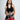 Ribbed Draped Drawstring Cropped Top - Black - TheBTclub