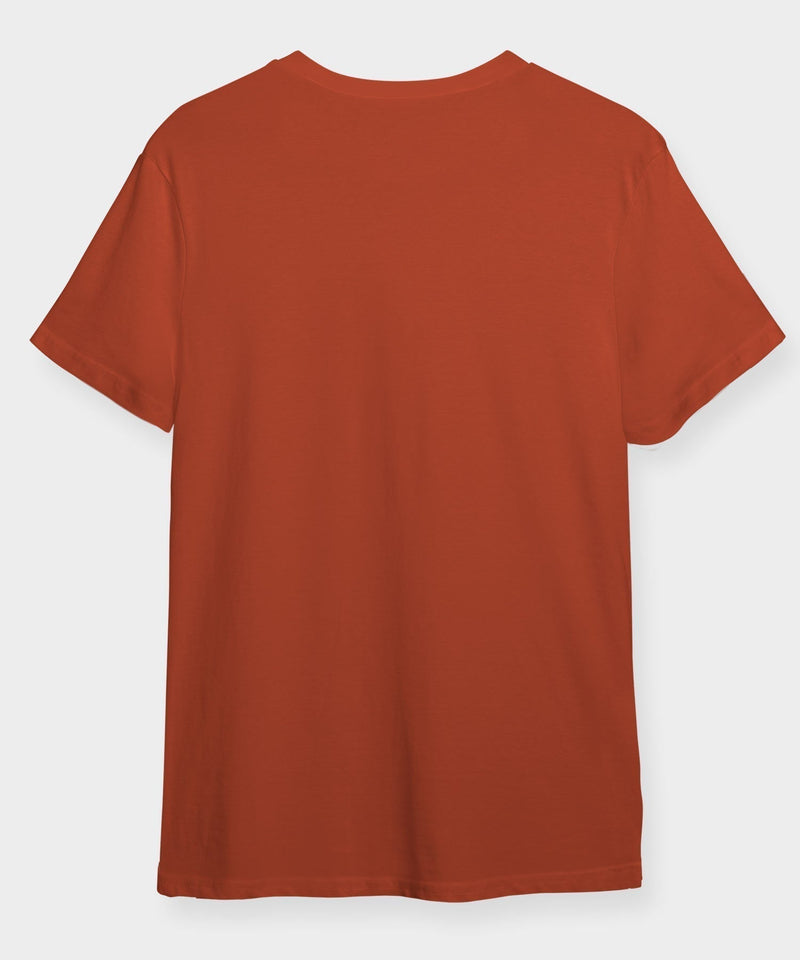 Round Neck  T-shirt - Rust
