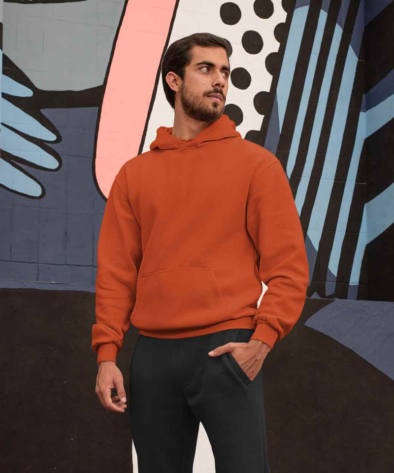 Rust - Basic Hooded Sweatshirt