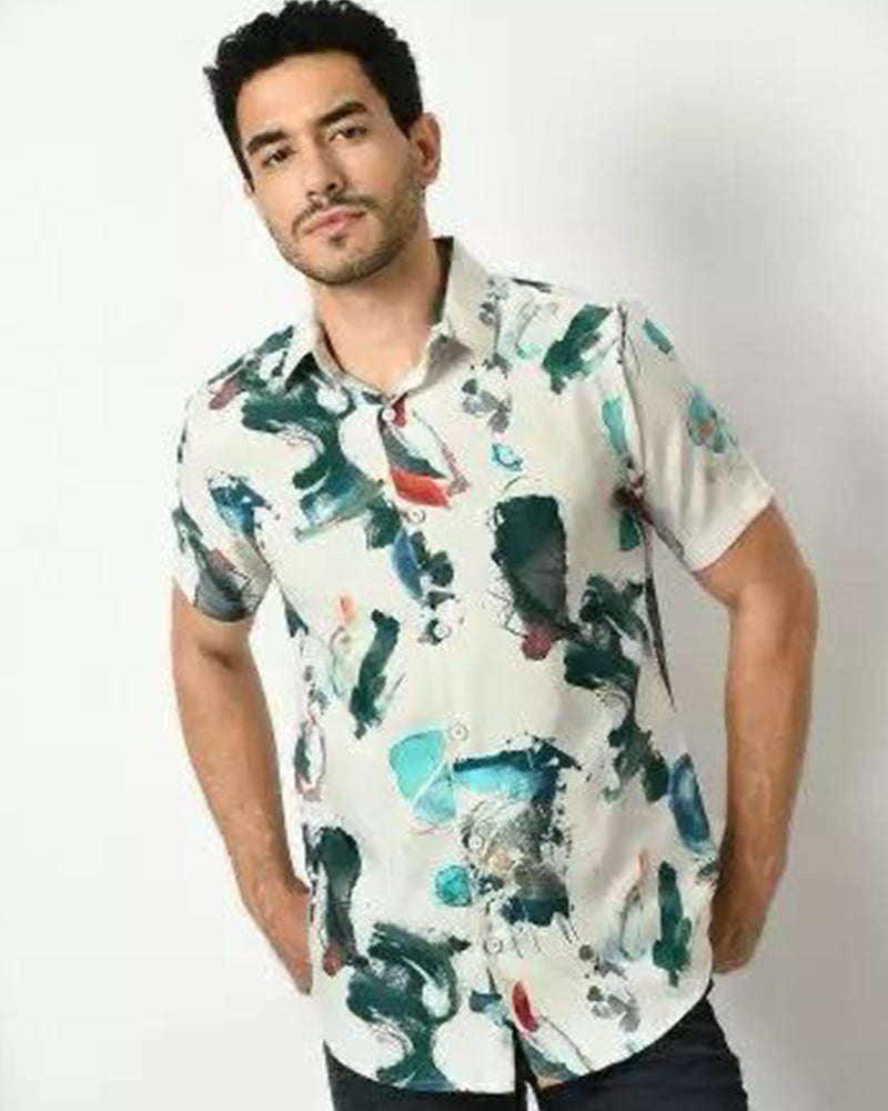 Mosaic Brushstroke - Regular Fit Shirt