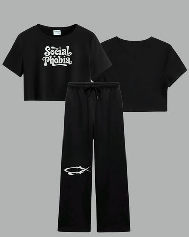 Social Phobia - Crop Co-ord Set