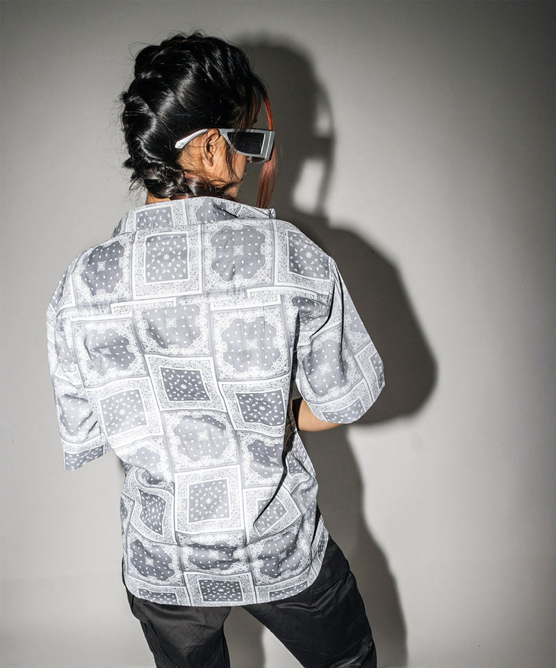 Mosaic - silver  - Oversized Shirt