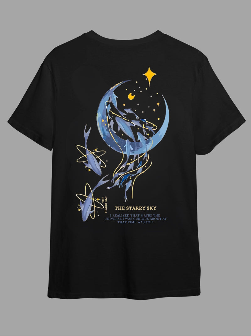 Starry Sky- Round Neck T-shirt