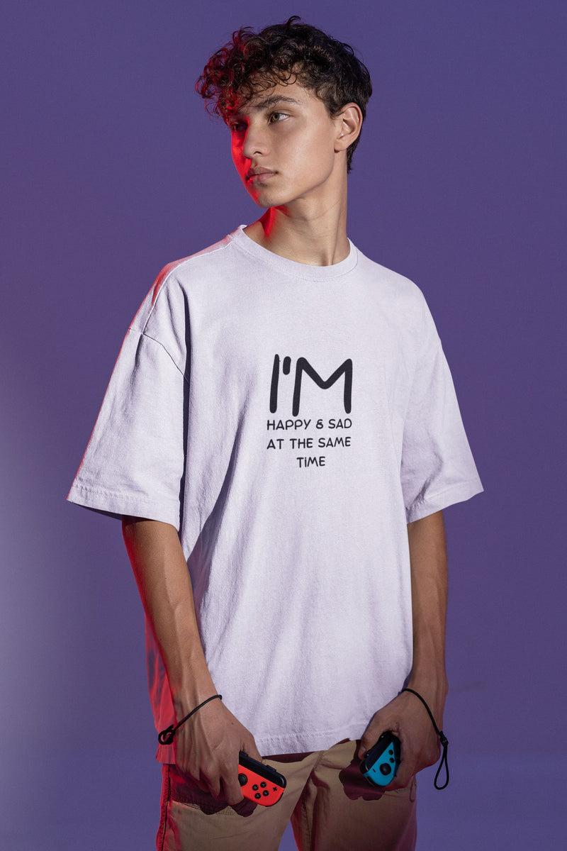HAPPILY SAD  -Oversized T-shirt