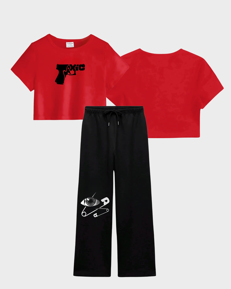 Toxic - Crop Co-ord Set