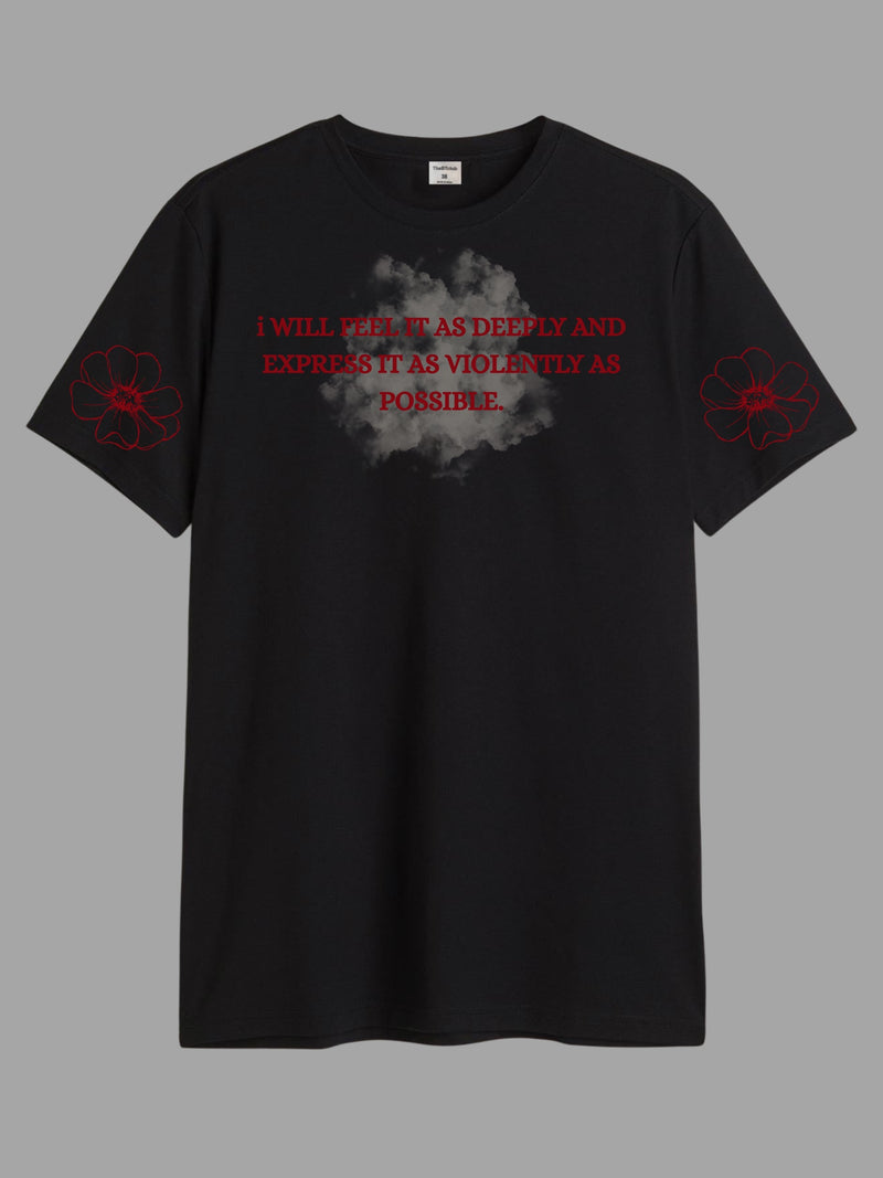 Violently - Round Neck T-shirt