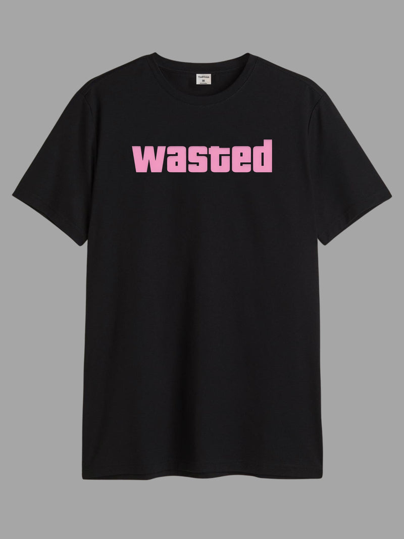 Wasted- Round Neck T-shirt