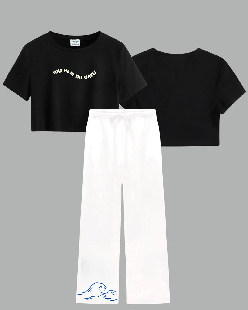 Waves - Crop Co-ord Set