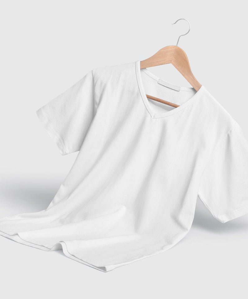 White - V-Neck T-shirt