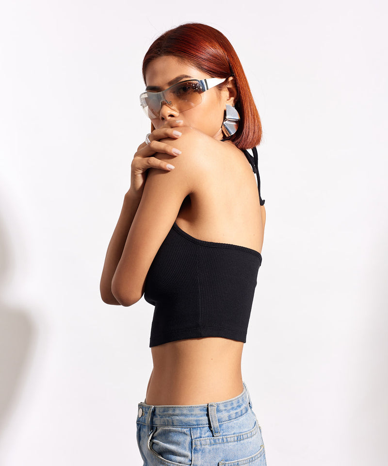 Ribbed Knitted Top