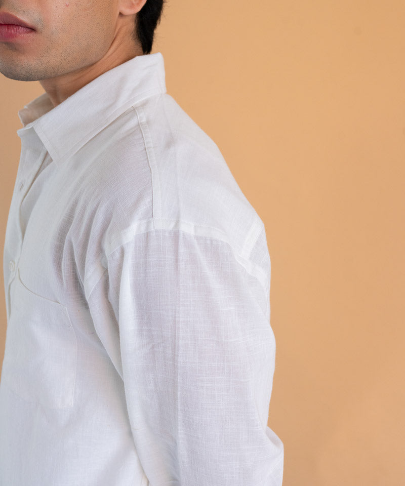 White full sleeves - Oversized Shirt