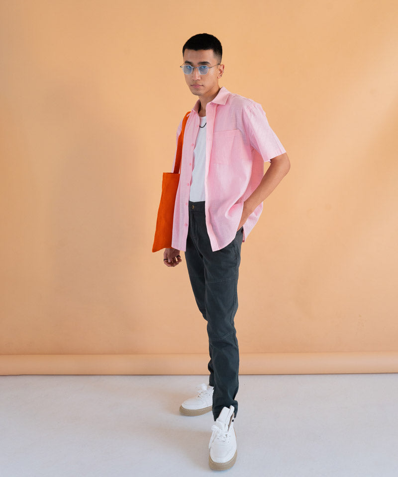 Vs pink oversized shirt hotsell