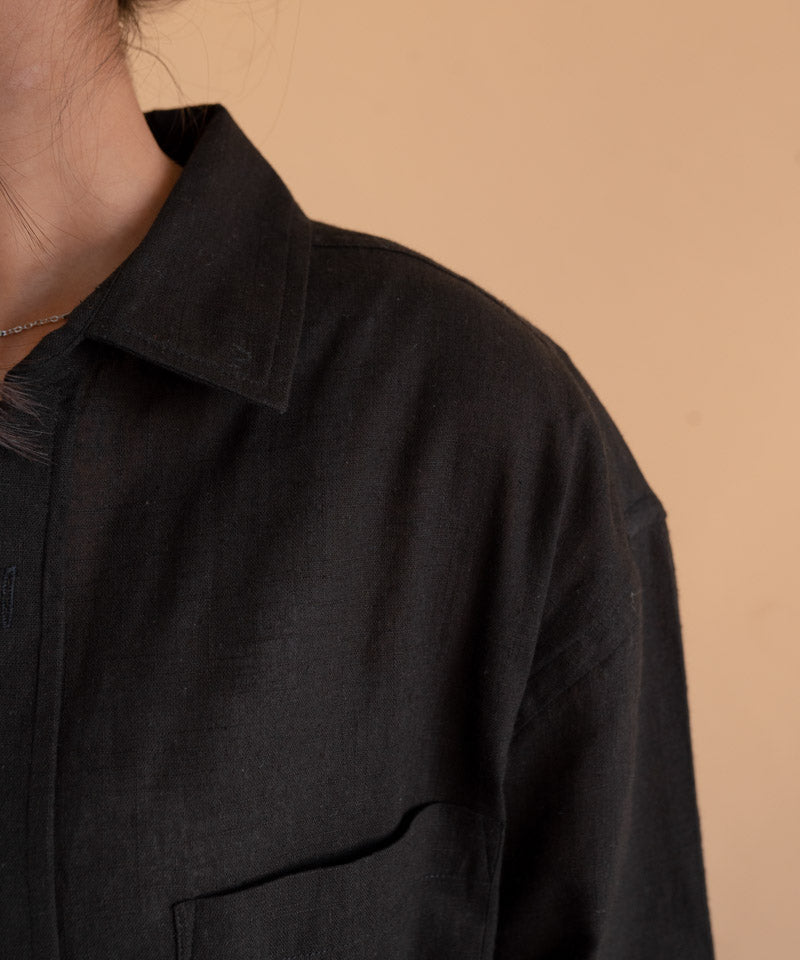 Black full sleeves - Oversized Shirt