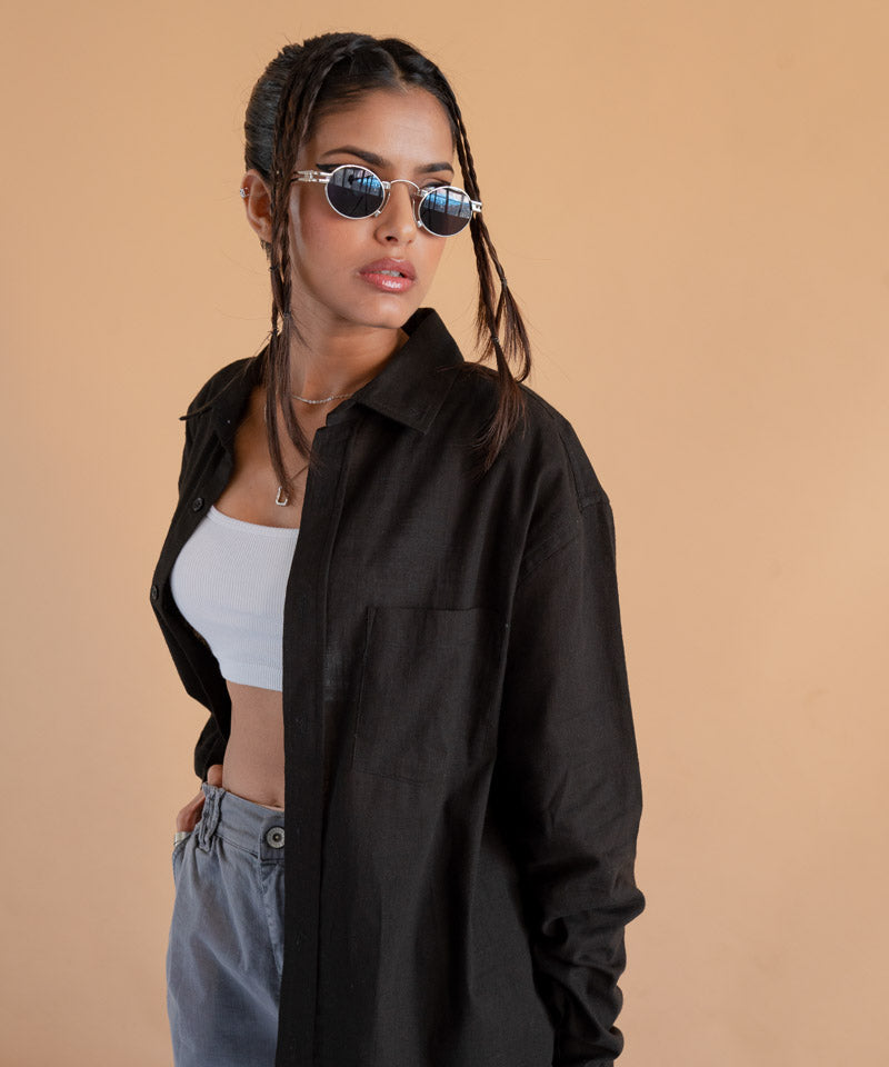Black full sleeves - Oversized Shirt