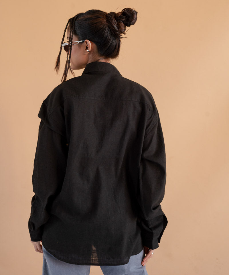 Black full sleeves - Oversized Shirt