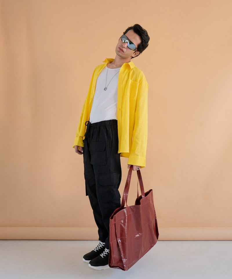 Yellow full sleeves - Oversized Shirt