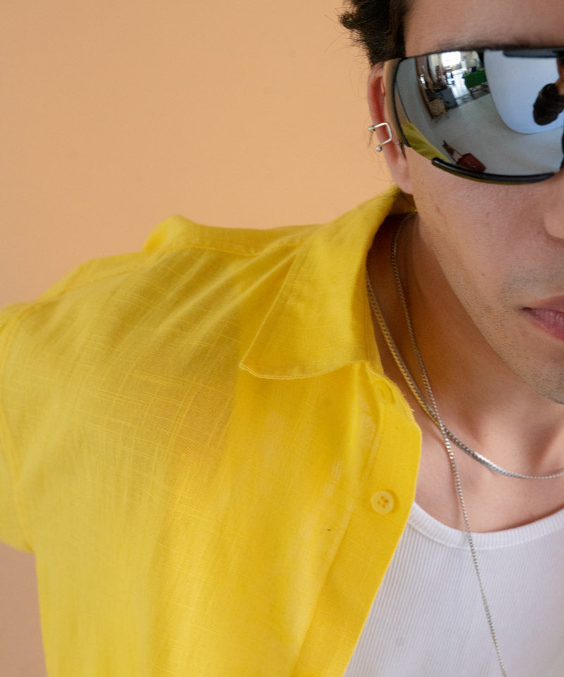 Yellow full sleeves - Oversized Shirt