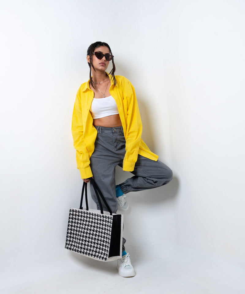 Yellow full sleeves - Oversized Shirt