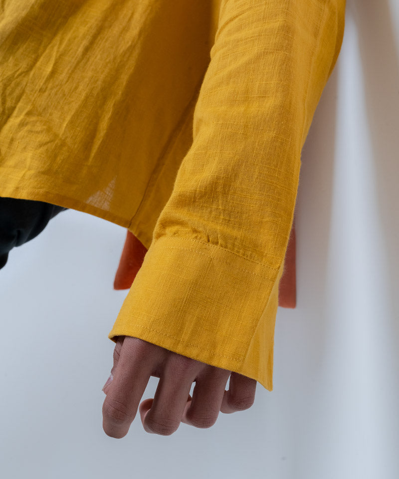 Mustard full sleeves - Oversized Shirt