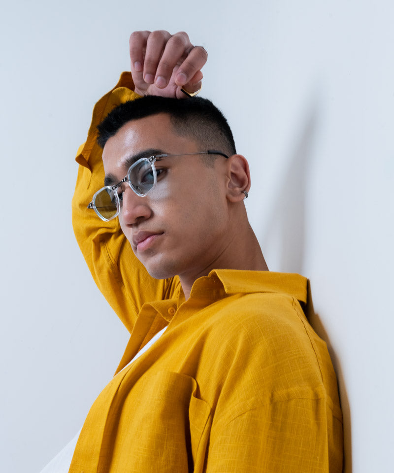 Mustard full sleeves - Oversized Shirt