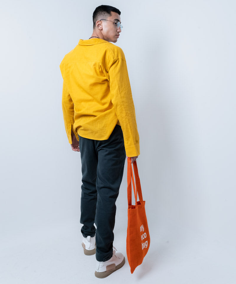 Mustard full sleeves - Oversized Shirt