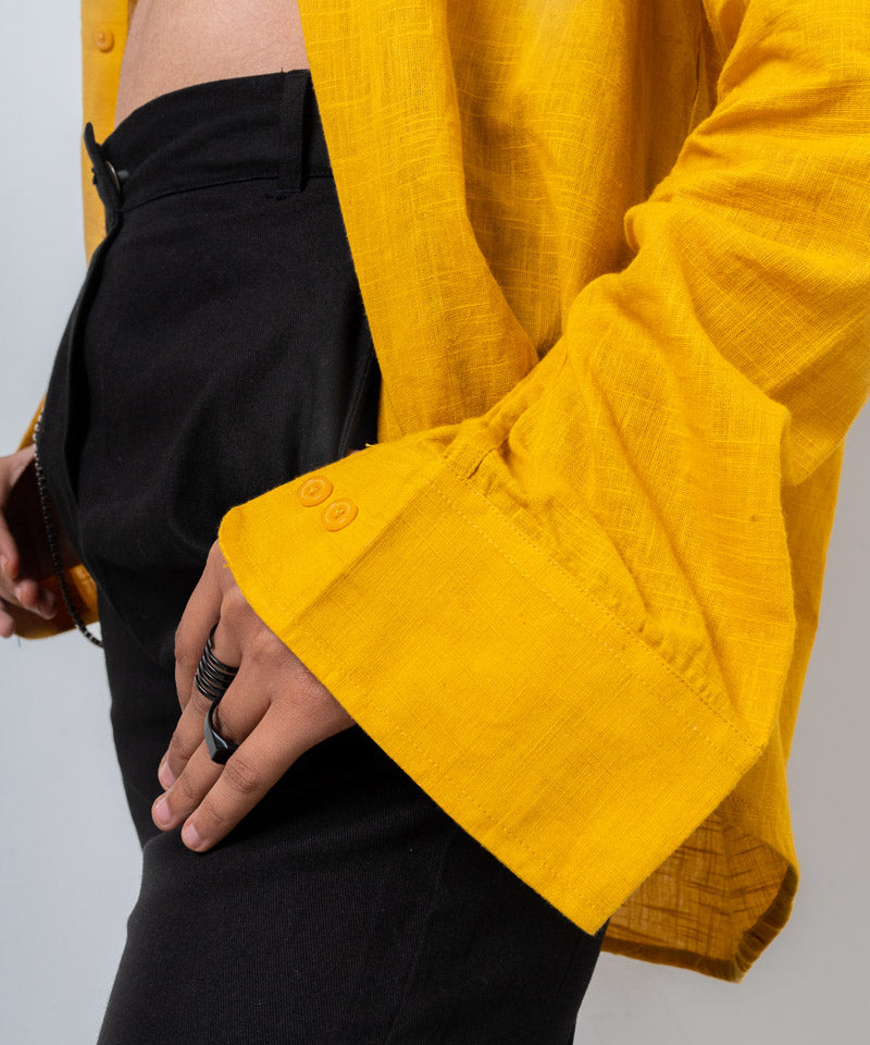 Mustard full sleeves - Oversized Shirt
