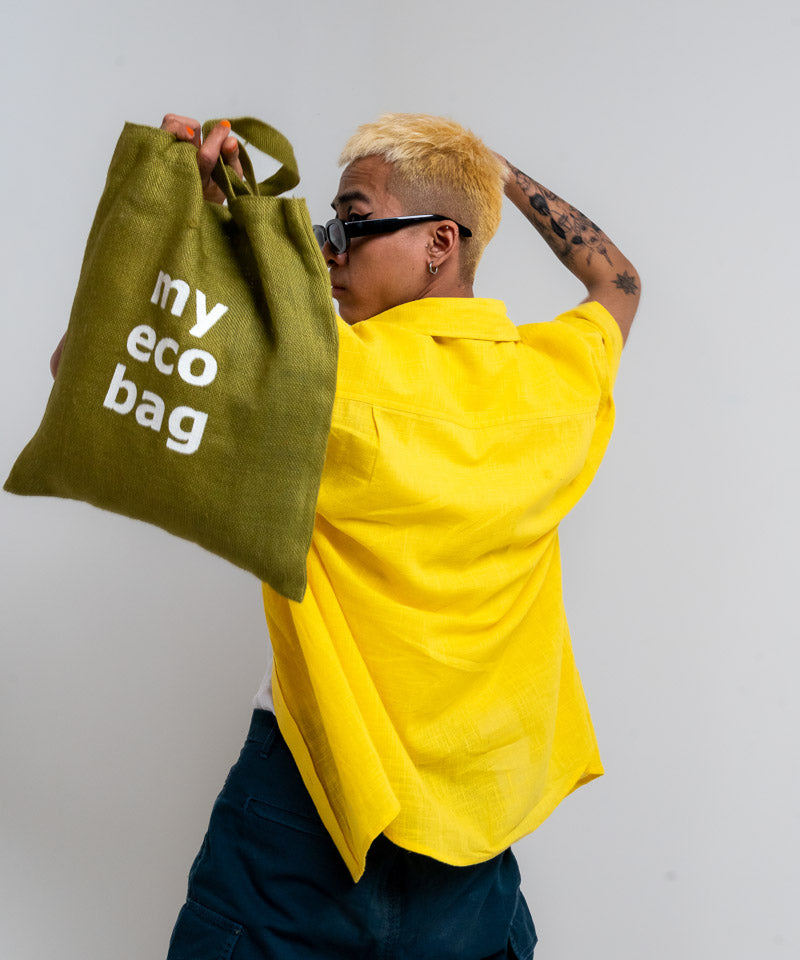 Yellow half sleeves - Oversized Shirt