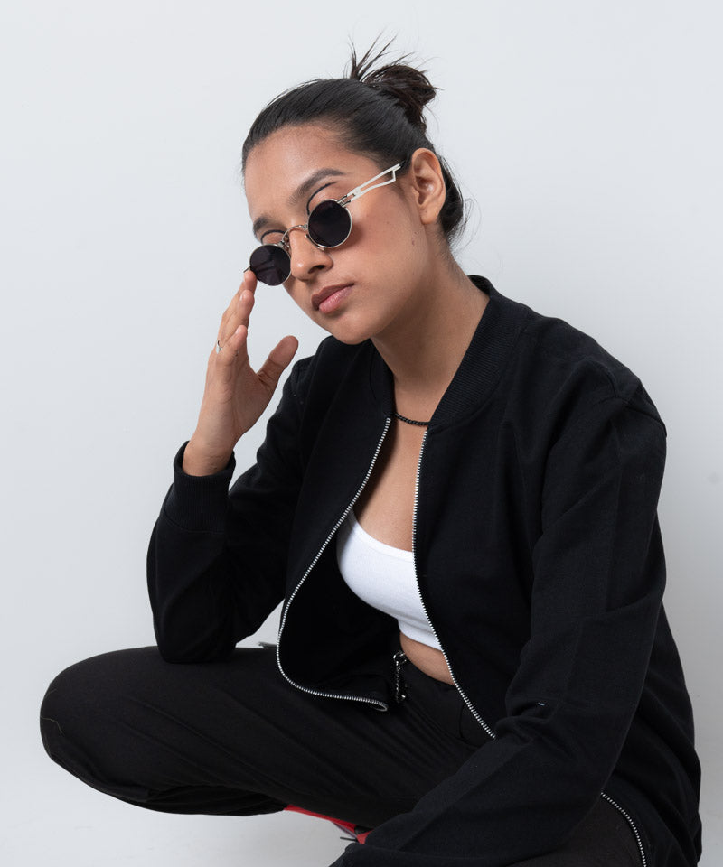 Black - Basic Bomber Jacket