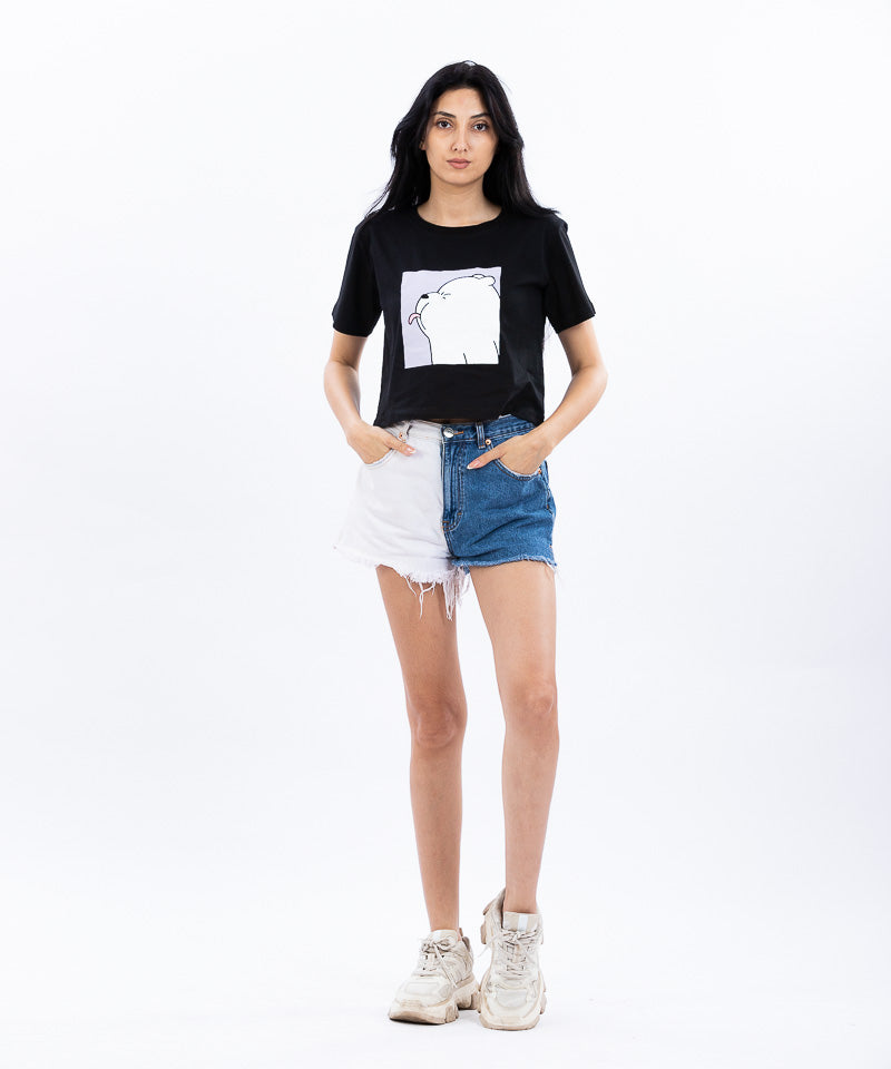 Bare bear - Comfort Fit Crop top