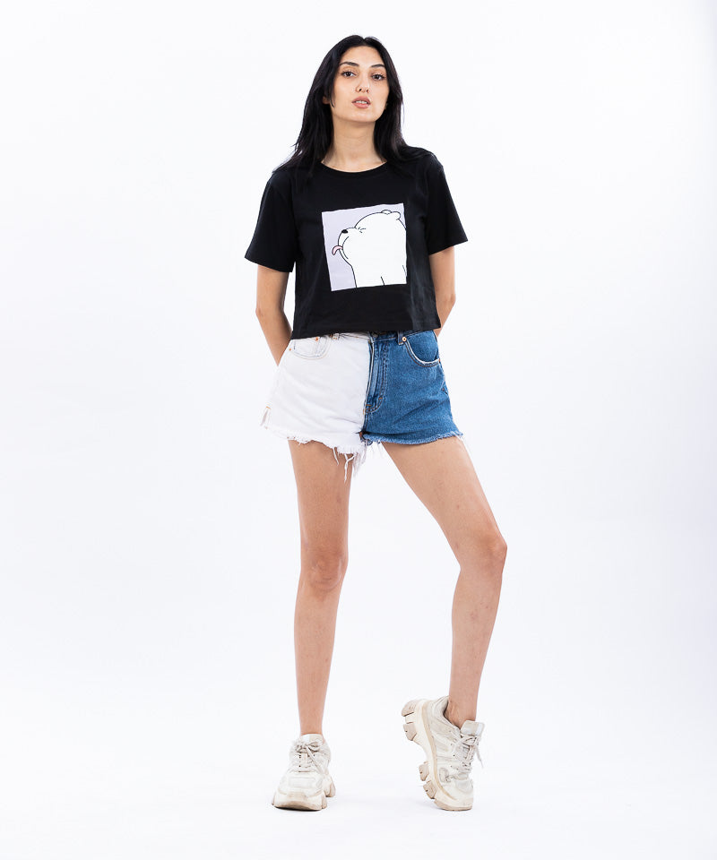 Bare bear - Comfort Fit Crop top