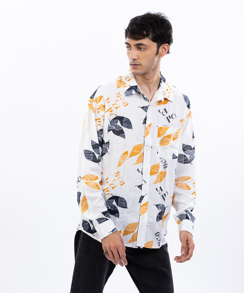 Fall Leaves - Oversized Shirt