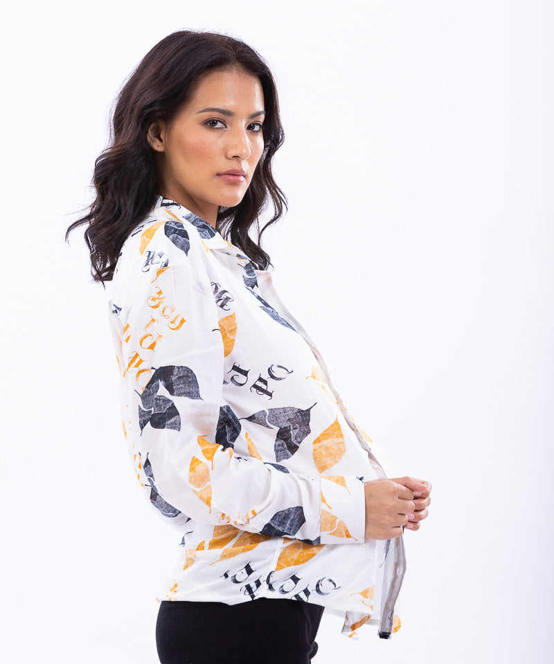 Fall Leaves - Oversized Shirt