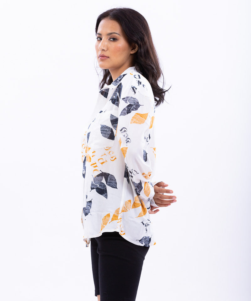 Fall Leaves - Oversized Shirt