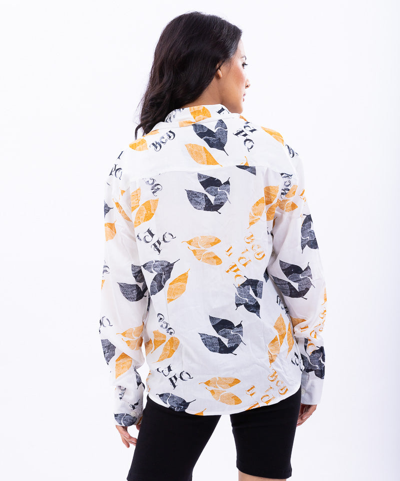 Fall Leaves - Oversized Shirt