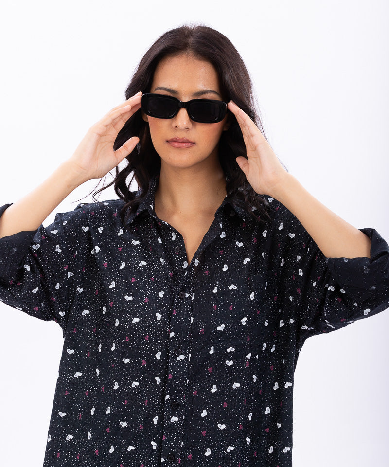 Little Hearts - Oversized Shirt