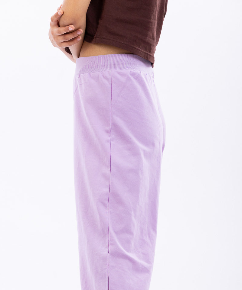 Lilac - Basic  Wide Legged Joggers