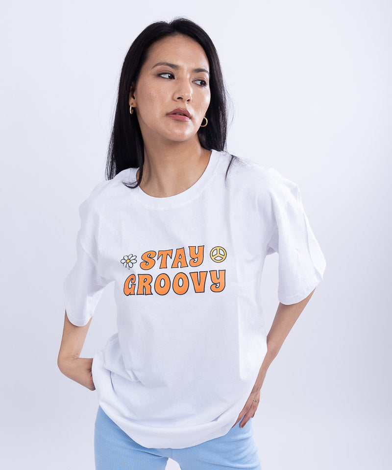 Stay Groovy - Oversized T-shirt