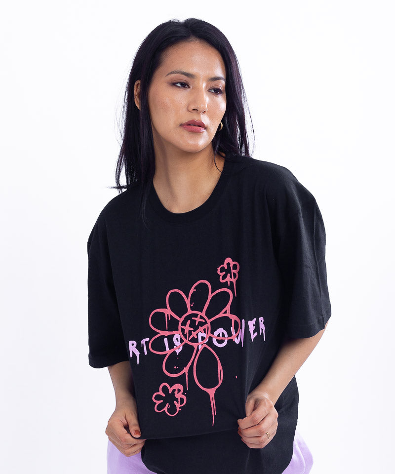 Art is power - Oversized T-shirt