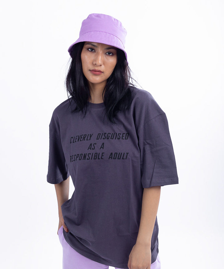 Cleverly disguised as a responsible adult - Oversized T-shirt