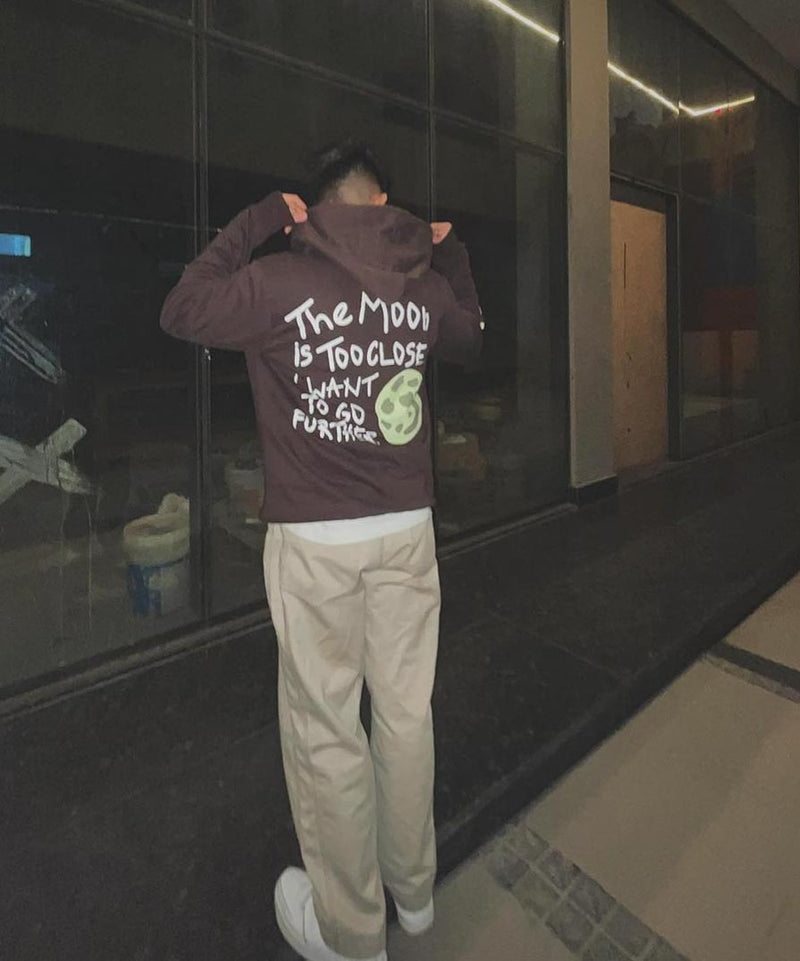 The Moon is too close - Hooded Sweatshirt