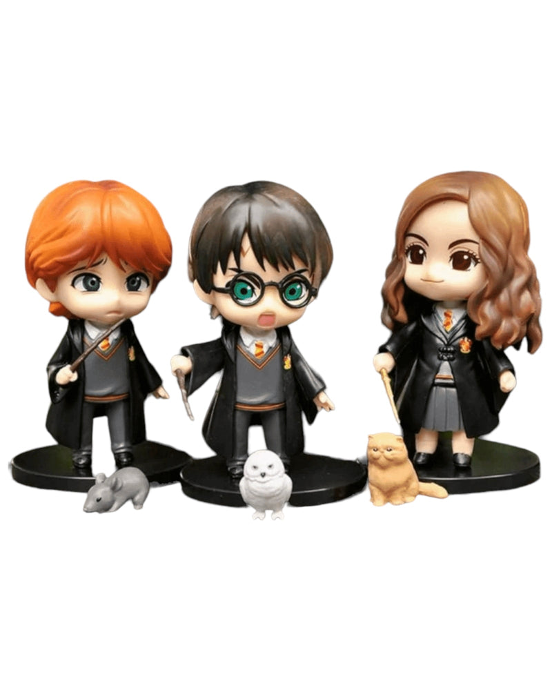 Harry Potter Merchandise With Wand Miniature Figure Set