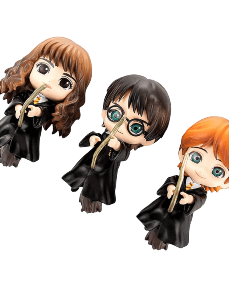 Harry Potter Merchandise With Broom Miniature Figure Set