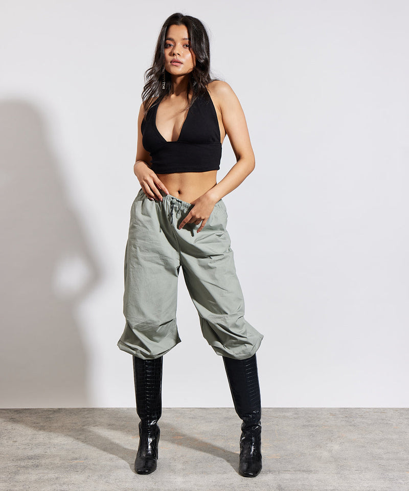 Ribbed Criss Cross Halter Top