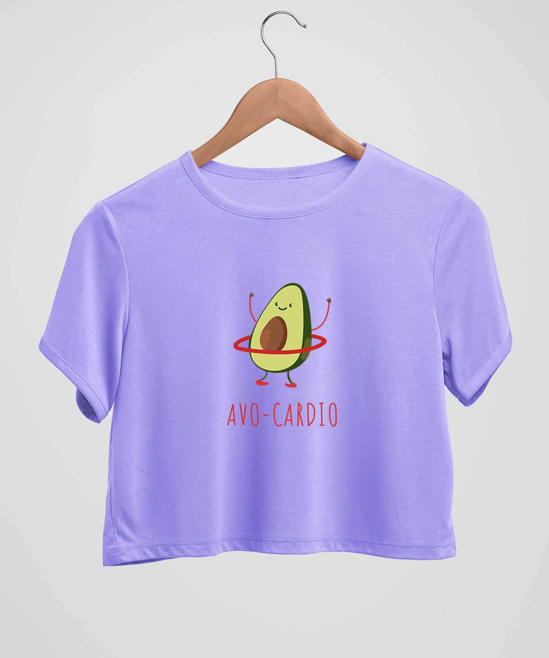 Avo-Cardio - Light Purple - Crop top - TheBTclub