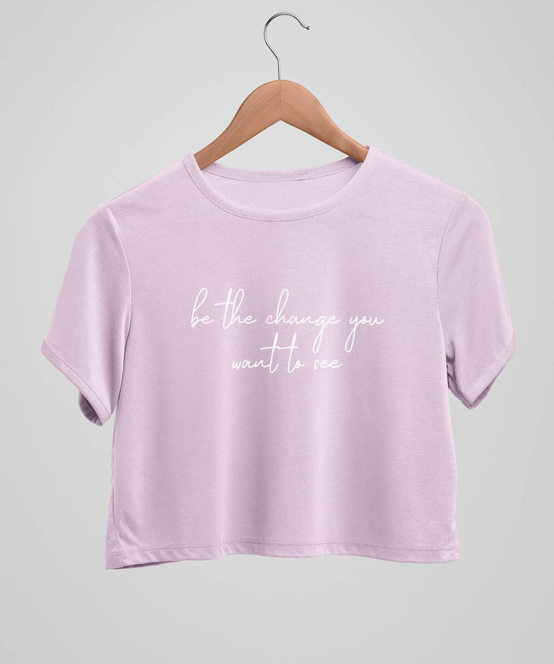 Be the Change - Crop top - TheBTclub
