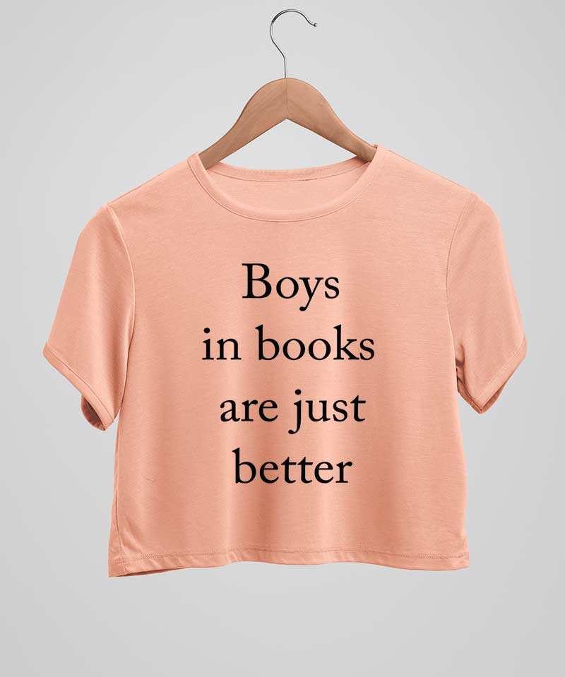 Boys in books are just better - Crop top - TheBTclub