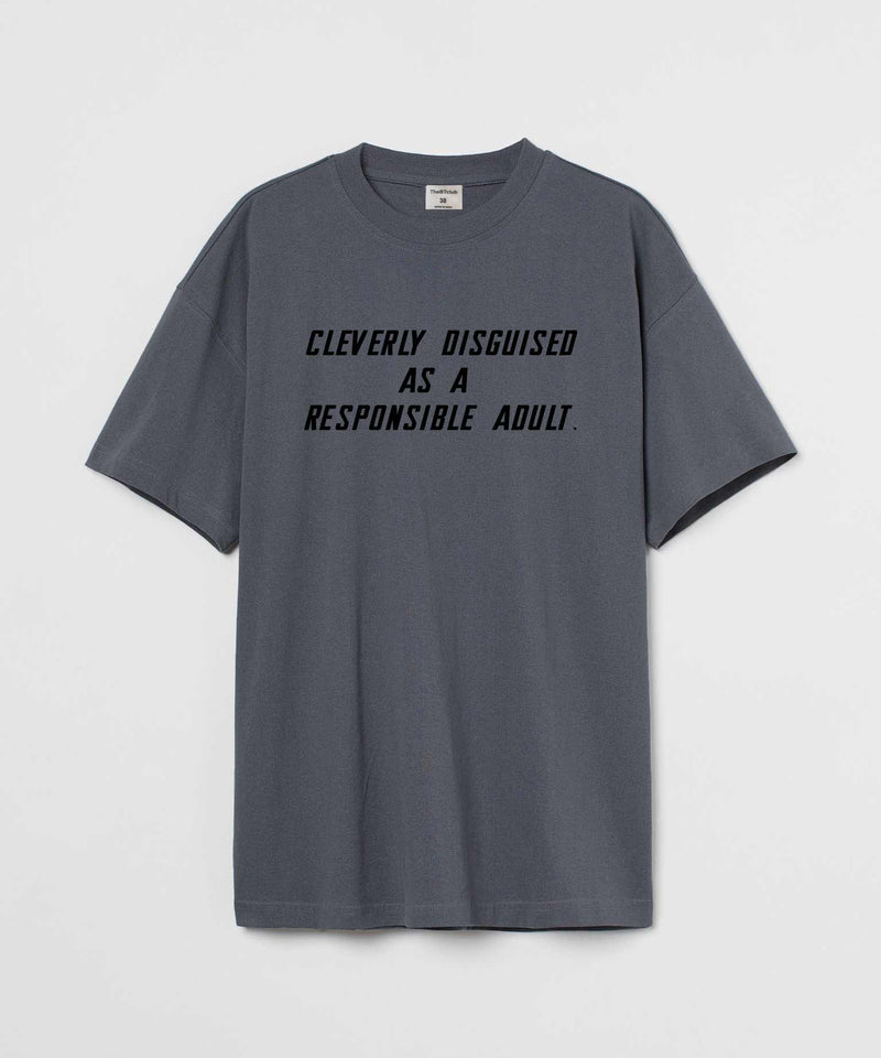 Cleverly disguised as a responsible adult - Oversized T-shirt - TheBTclub