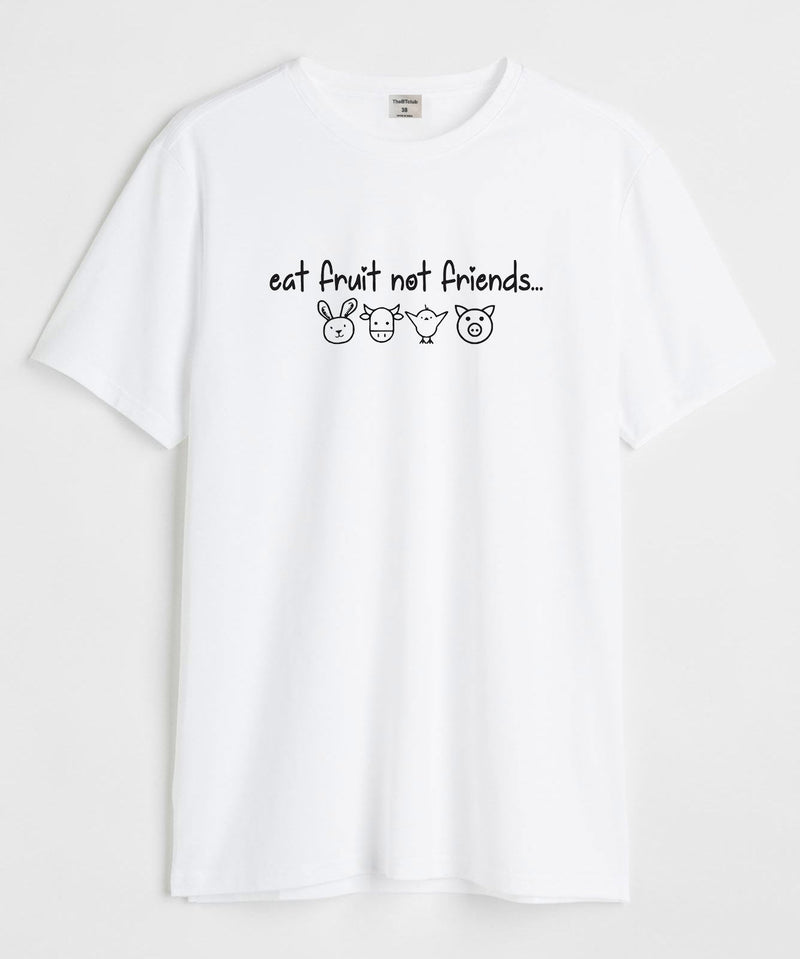 Eat fruit not friends - White - TheBTclub