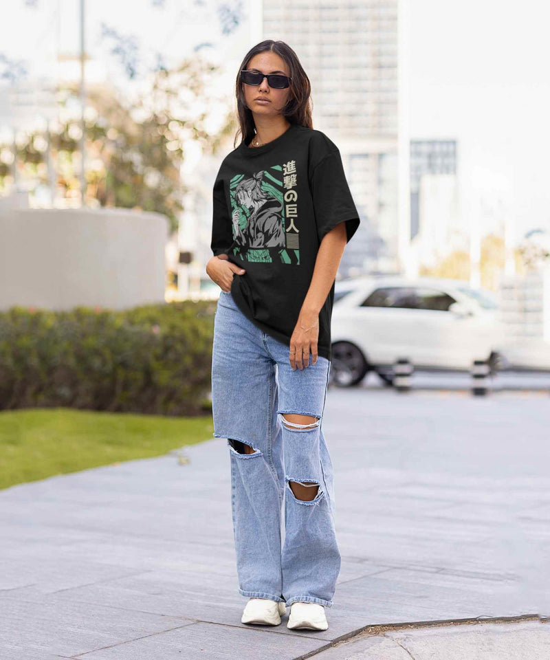 Eren Yeager - Attack on titan - Oversized T-shirt - TheBTclub