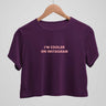 I'm cooler on Instagram - Crop top - TheBTclub